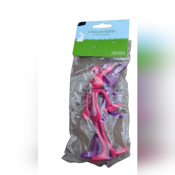 Holiday Vintage 2 Pack Rubber Bendable Easter Bunny Bunnies Poshmark